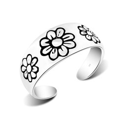 Toe Ring Circular with Floral Motif TR-45
